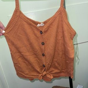Tie Front Crop Top